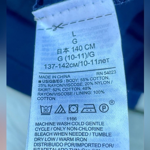 NWT - Gap Kids Girls Drop Waist Star Sweater Dress w Full Skirt - Size L (10) - Picture 3 of 7